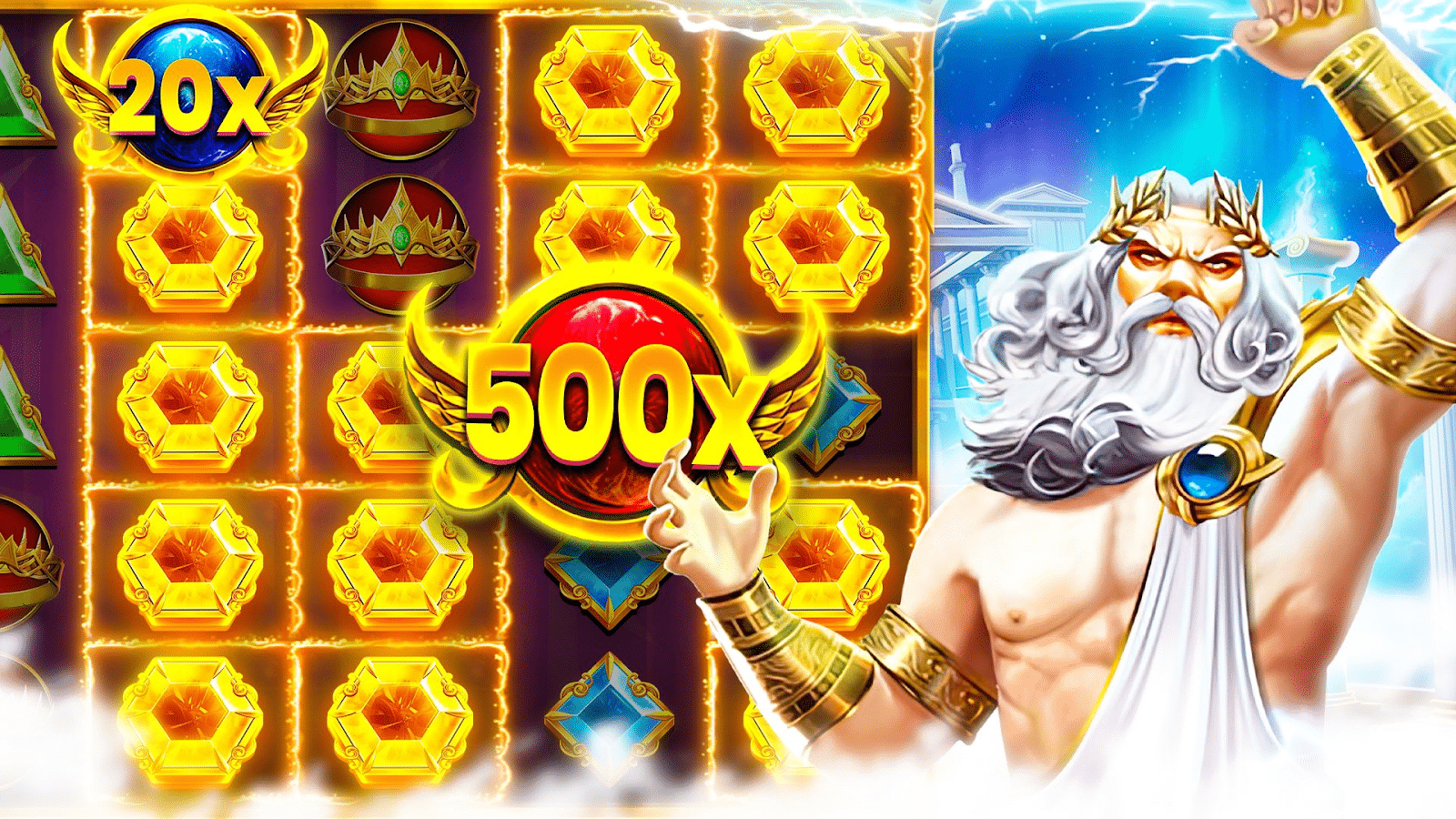 Ulasan Slot + Demo Slot Gates of Olympus: Petir Zeus yang Menggelegar 6 Multiplier Gates of Olympus
